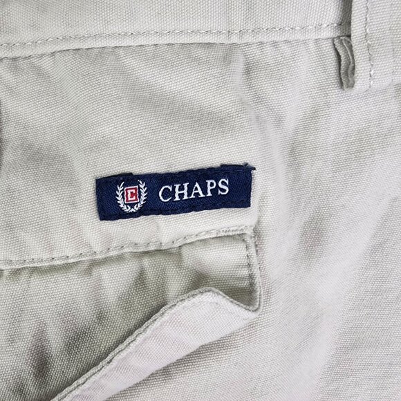 Men's Beige Chaps Cargo Shorts 100% Cotton 9.5" Inseam Size 40 - Picture 7 of 12